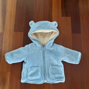 Cozy Blue Hooded Kids Jacket